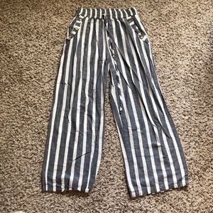 High waisted linen pants